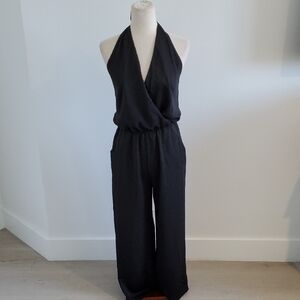 Fab Ric womens Black Halter Jumpsuit  size small great condition